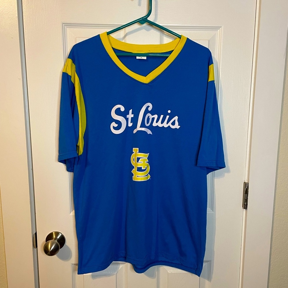St Louis Cardinals #13 Kurt Warner Rams-themes blue jersey shirt sz XL